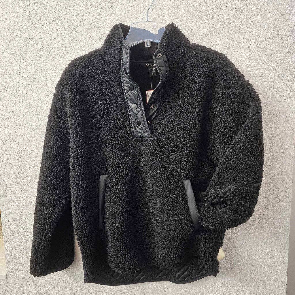 Fuzzy half snap pullover
