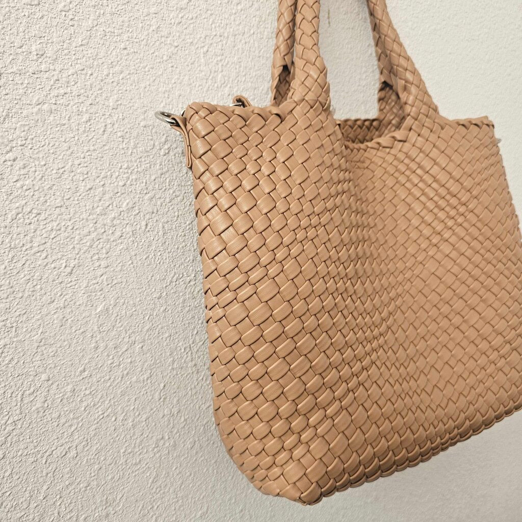 Woven vegan leather