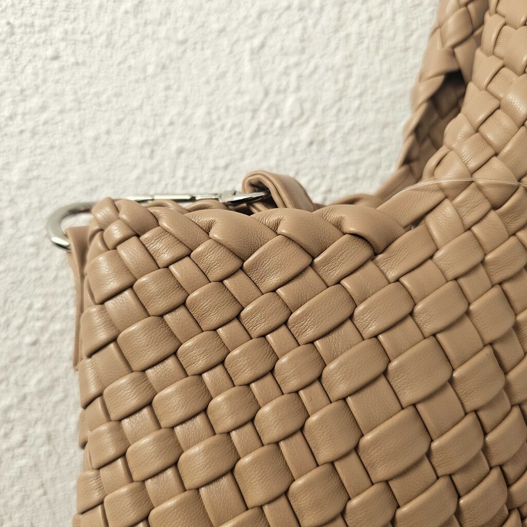 Woven vegan leather