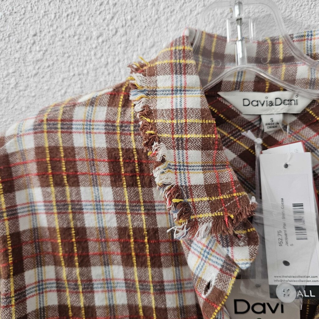 Plaid button up NWT