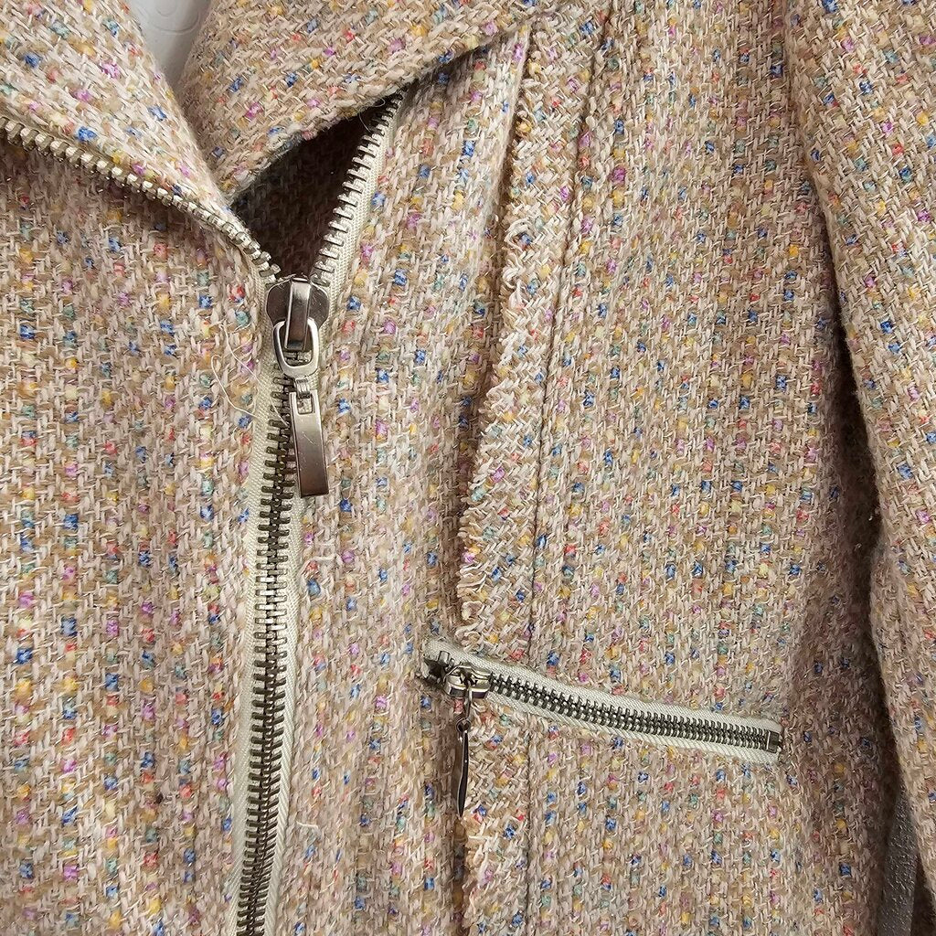 Tweed moto jacket