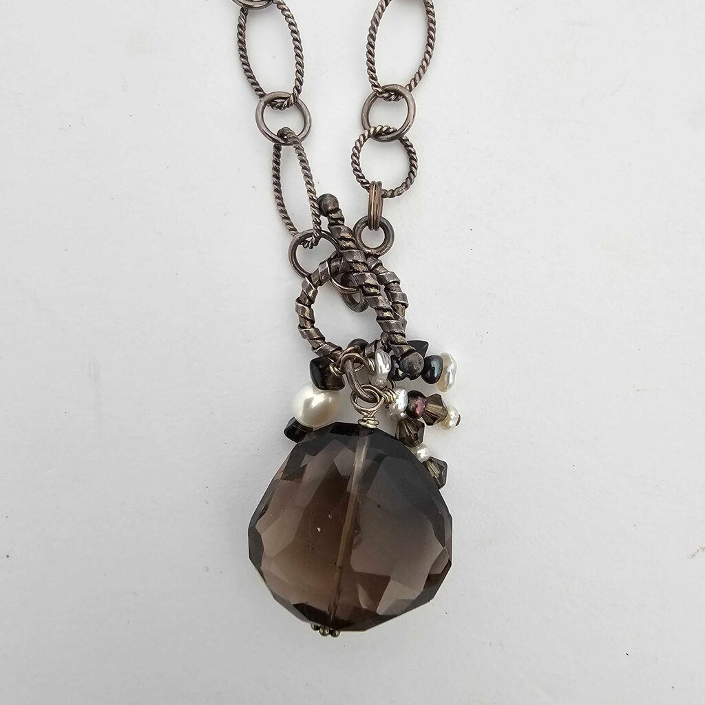 faceted smoky quartz