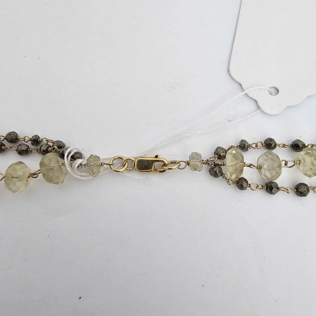 faceted stone beads multi strand
