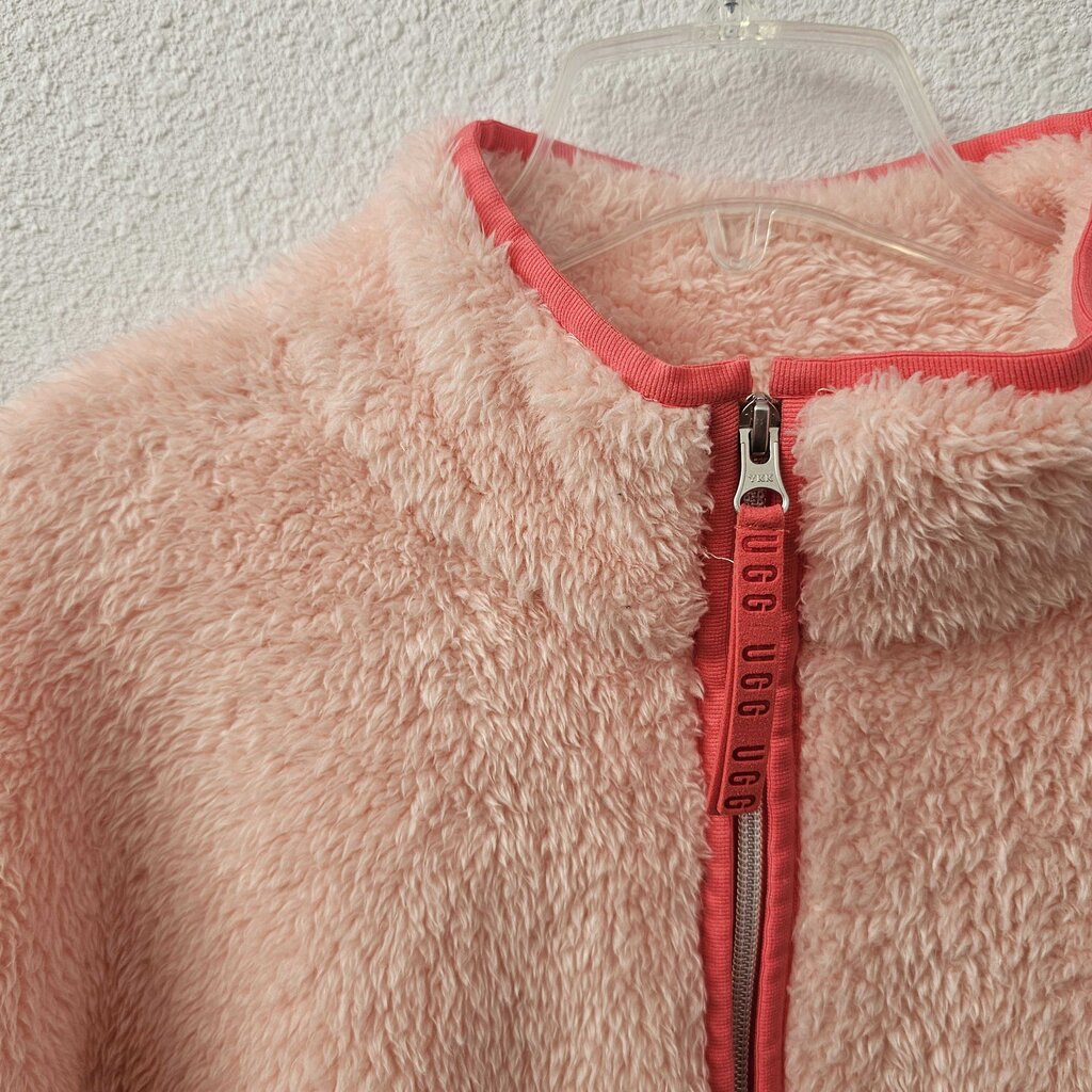Zip up fleece and fuzzy jacket