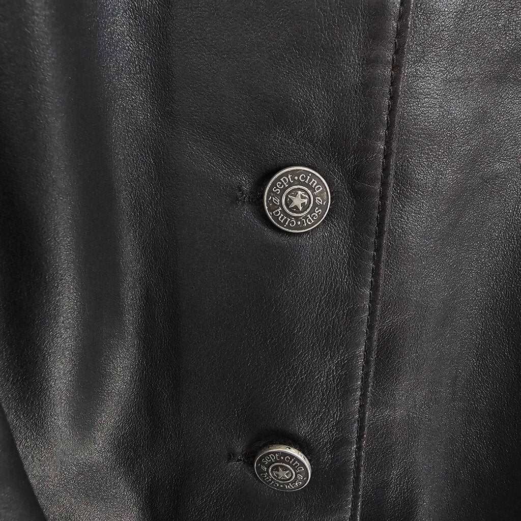 dyed leather shirt