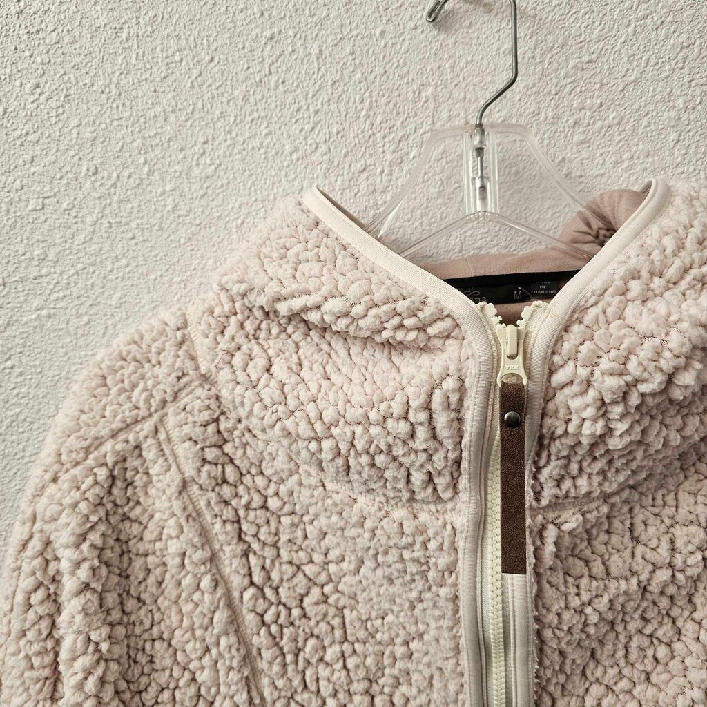 Hooded fleece pullover