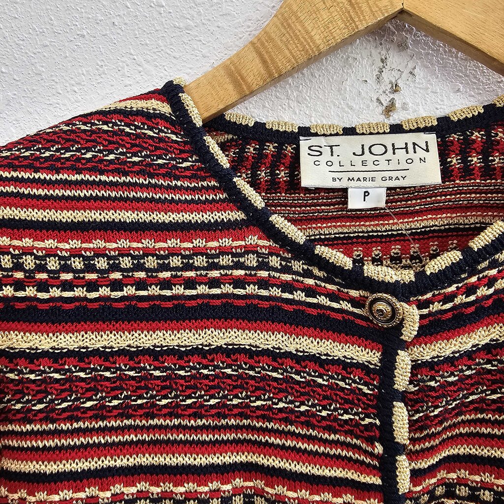 Button down striped cardigan