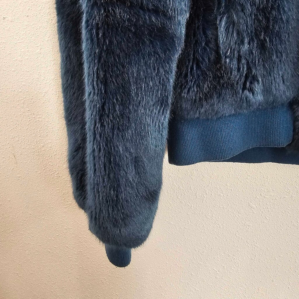 faux fur bomber