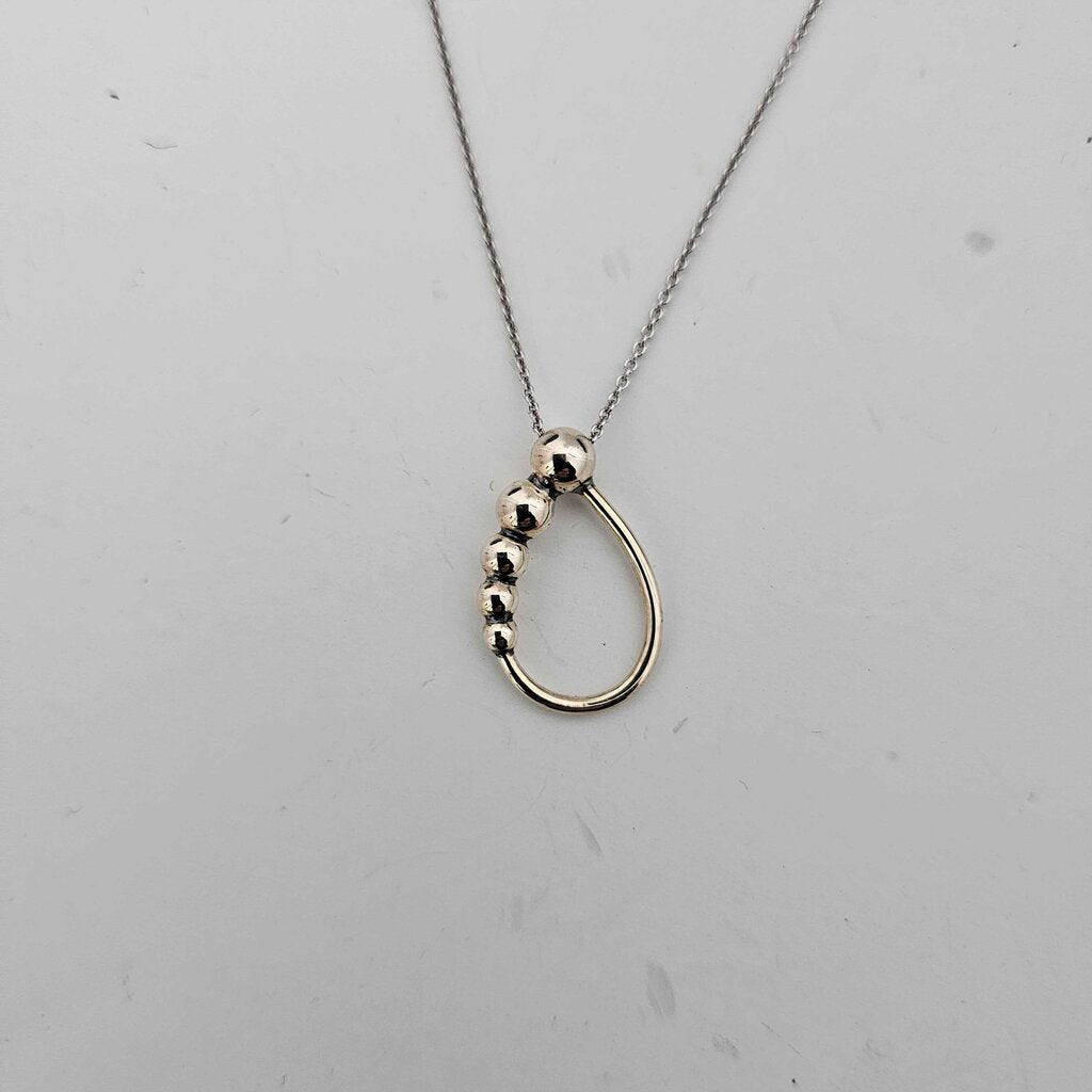 Sterling oval pendant