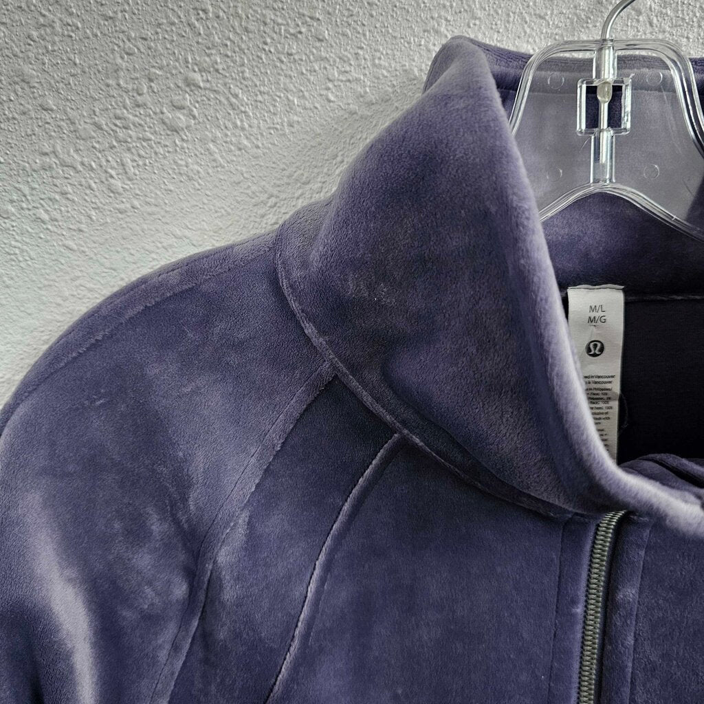 Half Zip Velvet Pullover