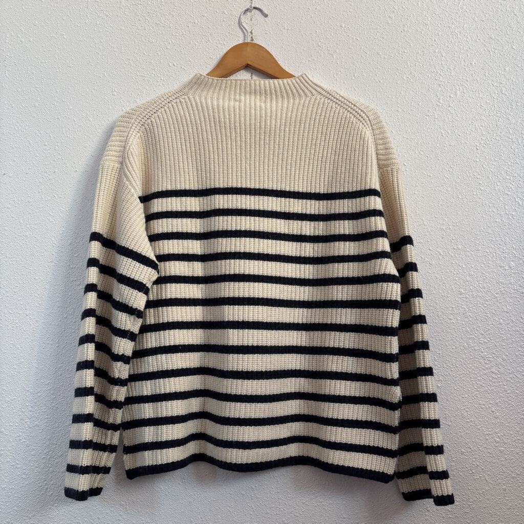 Stripe Mock Neck
