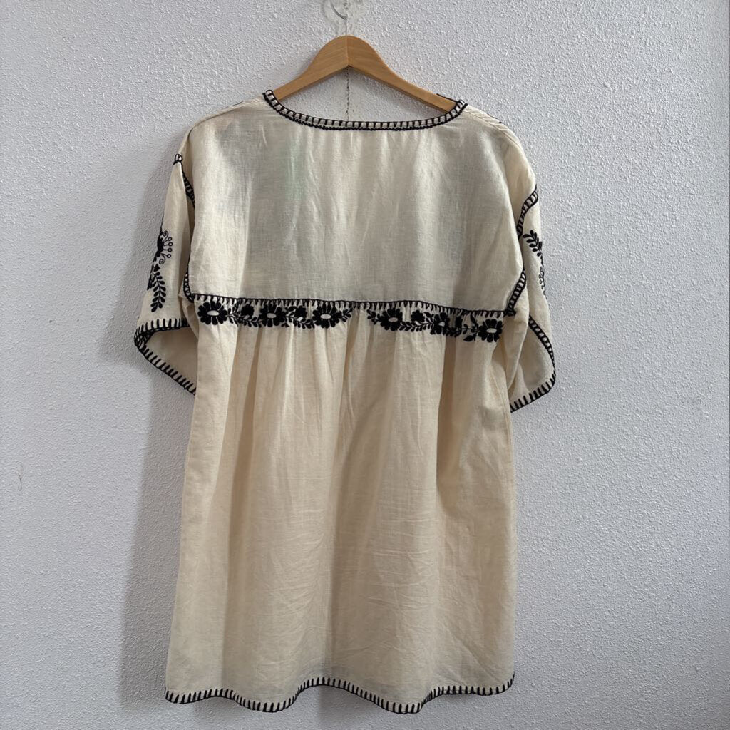 black embroidered