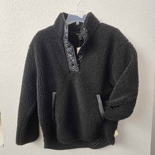 Fuzzy half snap pullover