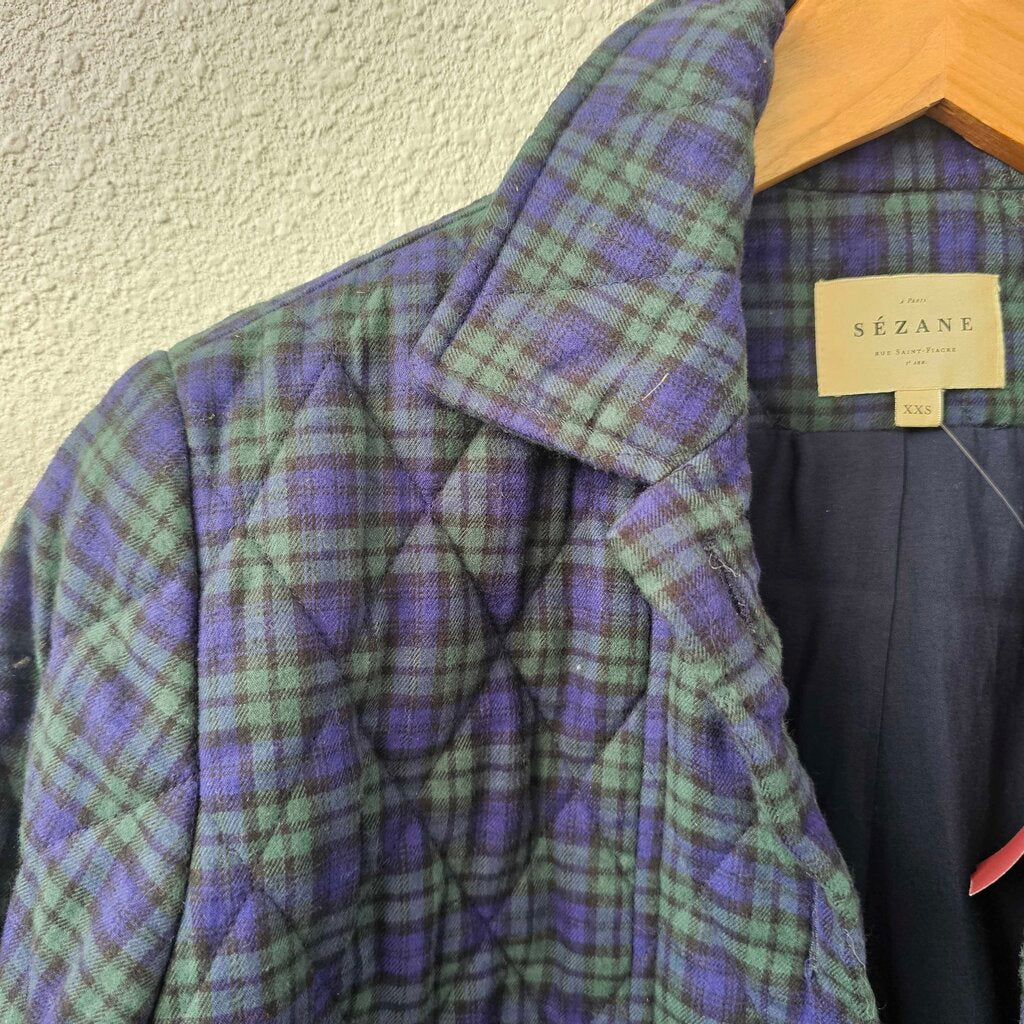 Quilted barn coat - Plaid