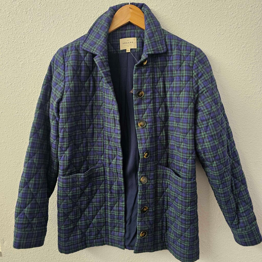 Quilted barn coat - Plaid