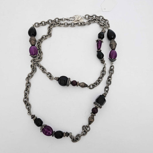jacobsons glass beads & chain