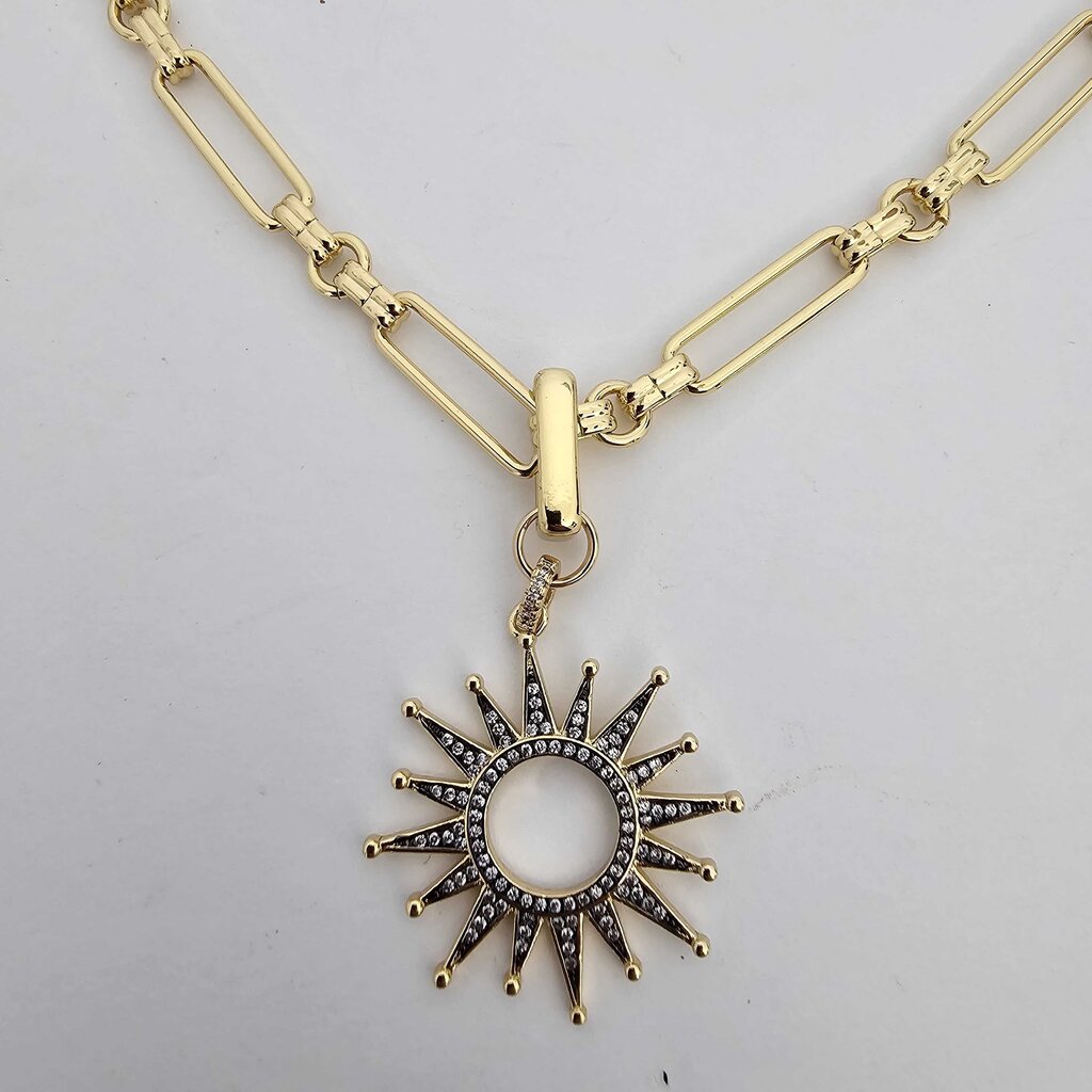 starburst on paperclip chain