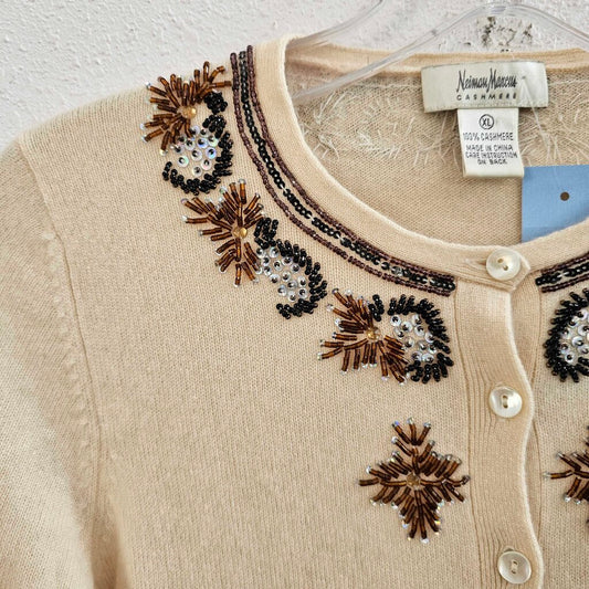 Beaded cashmere