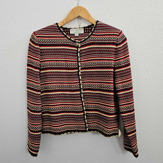 Button down striped cardigan