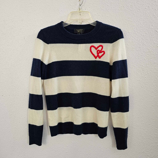 Cashmere stripe heart