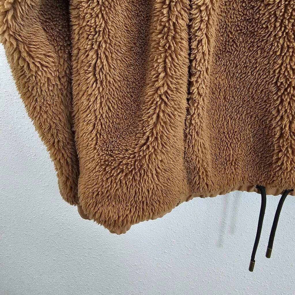Fuzzy Half Zip Pullover