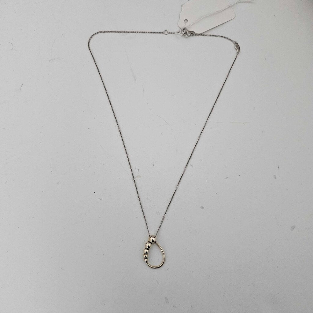 Sterling oval pendant