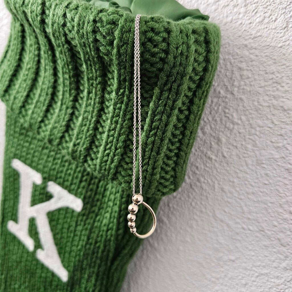 Sterling oval pendant