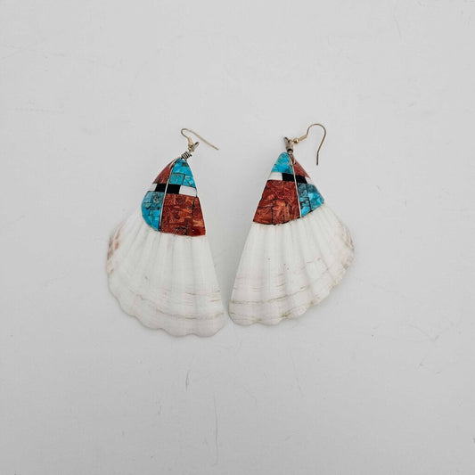 Inlaid Shell Earrings