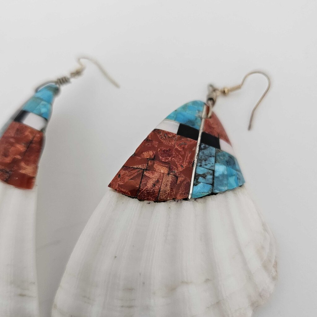 Inlaid Shell Earrings