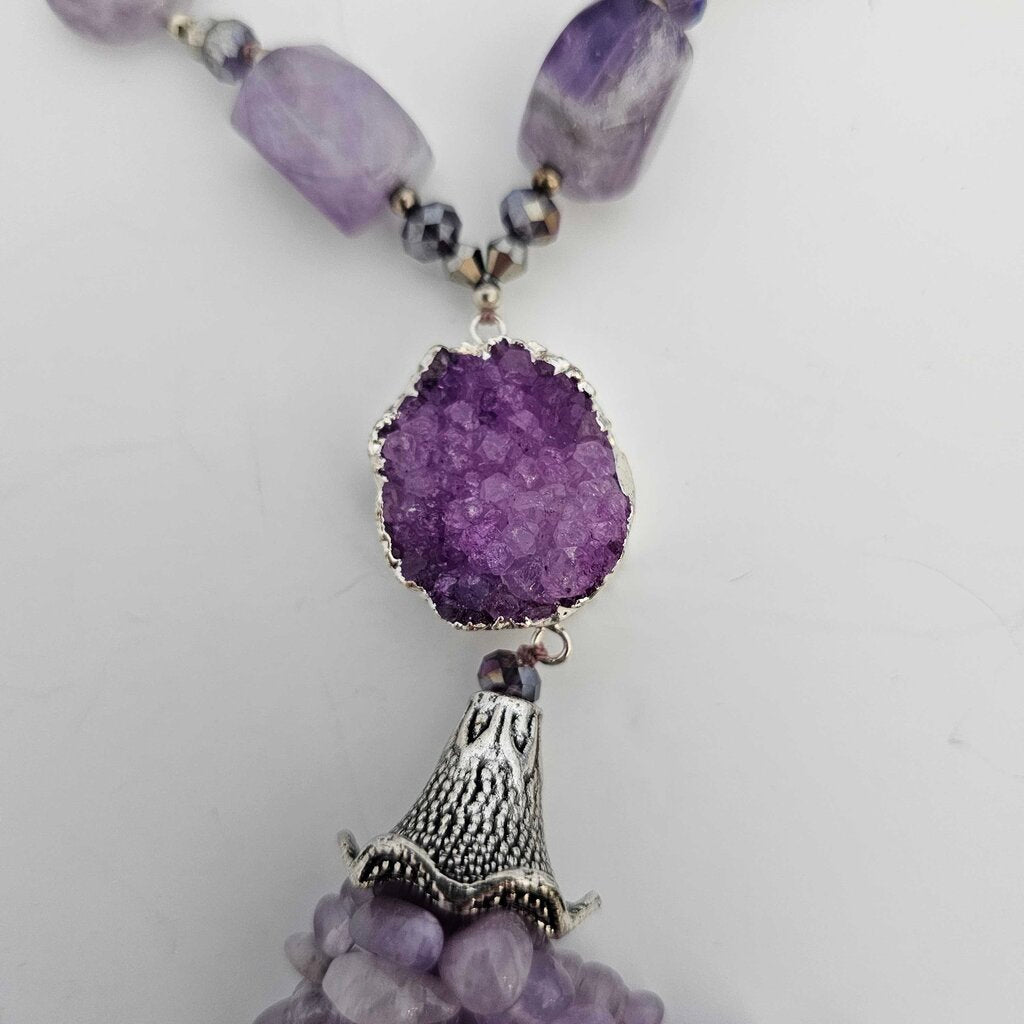 Amethyst and Druzy