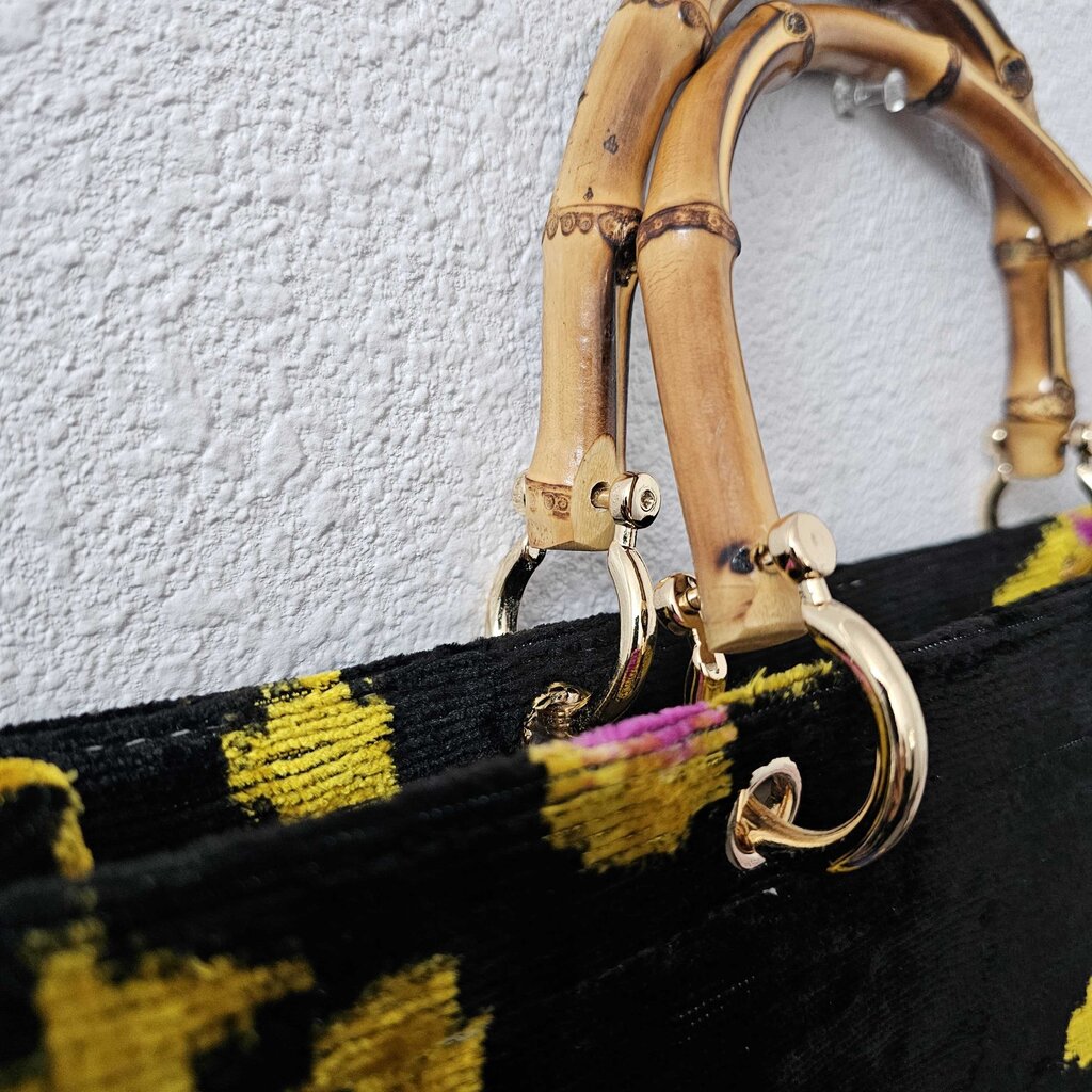 tiger print bamboo handle