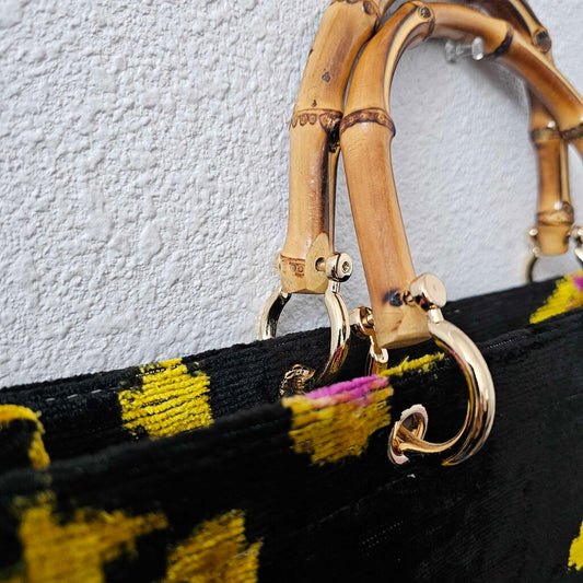 tiger print bamboo handle