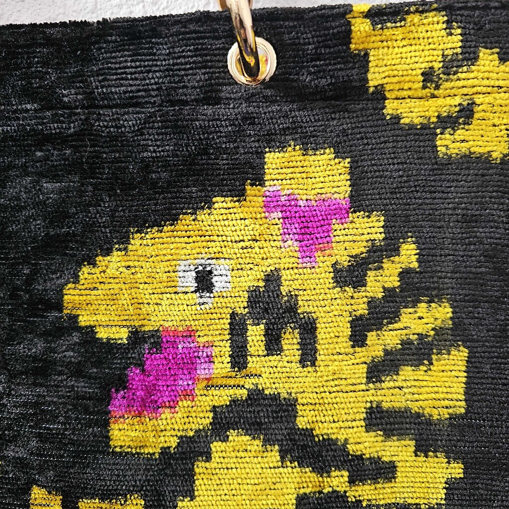 tiger print bamboo handle