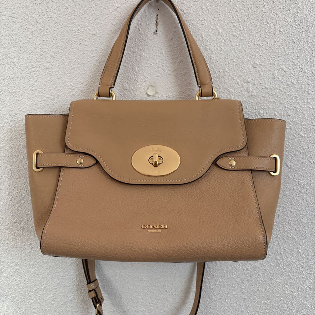 Leather tophandle flapover