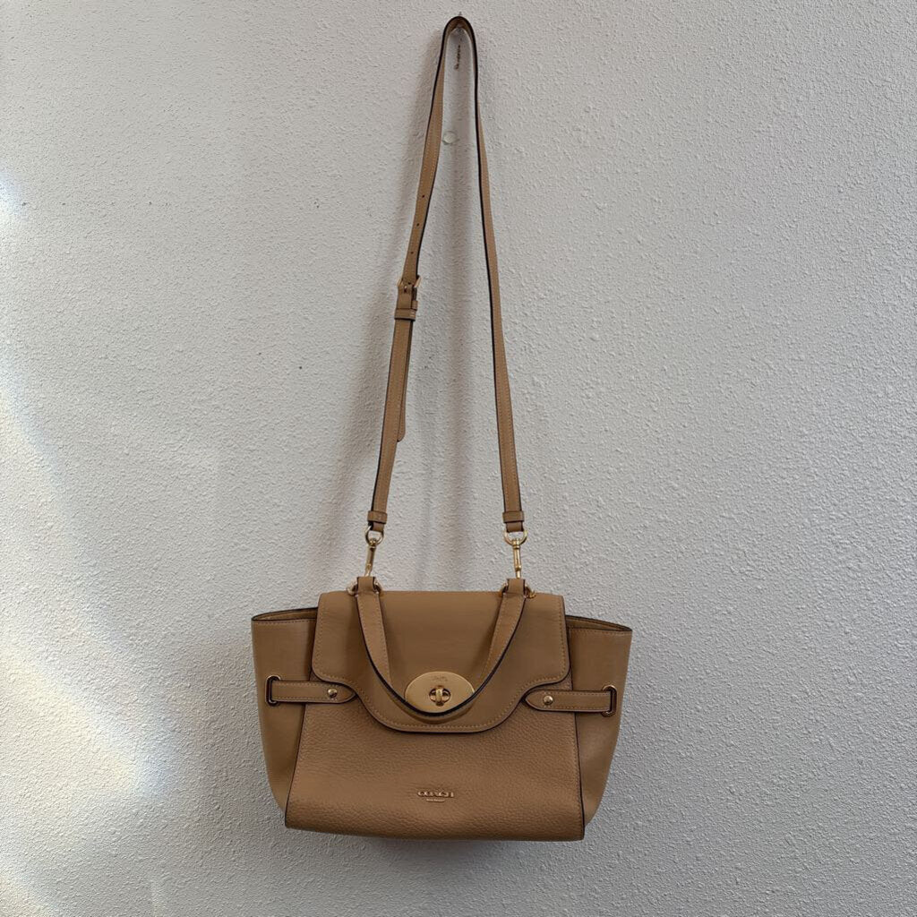 Leather tophandle flapover