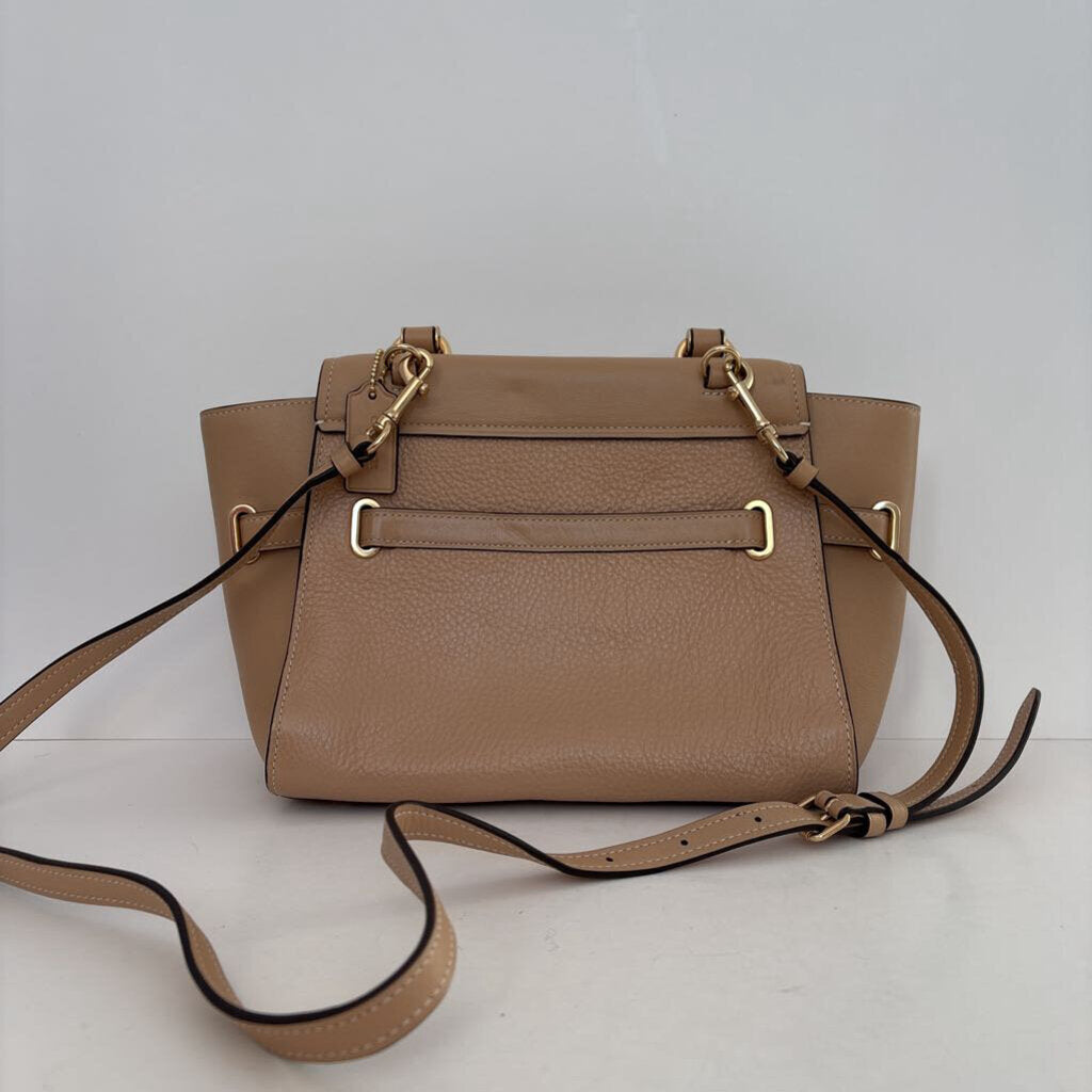 Leather tophandle flapover