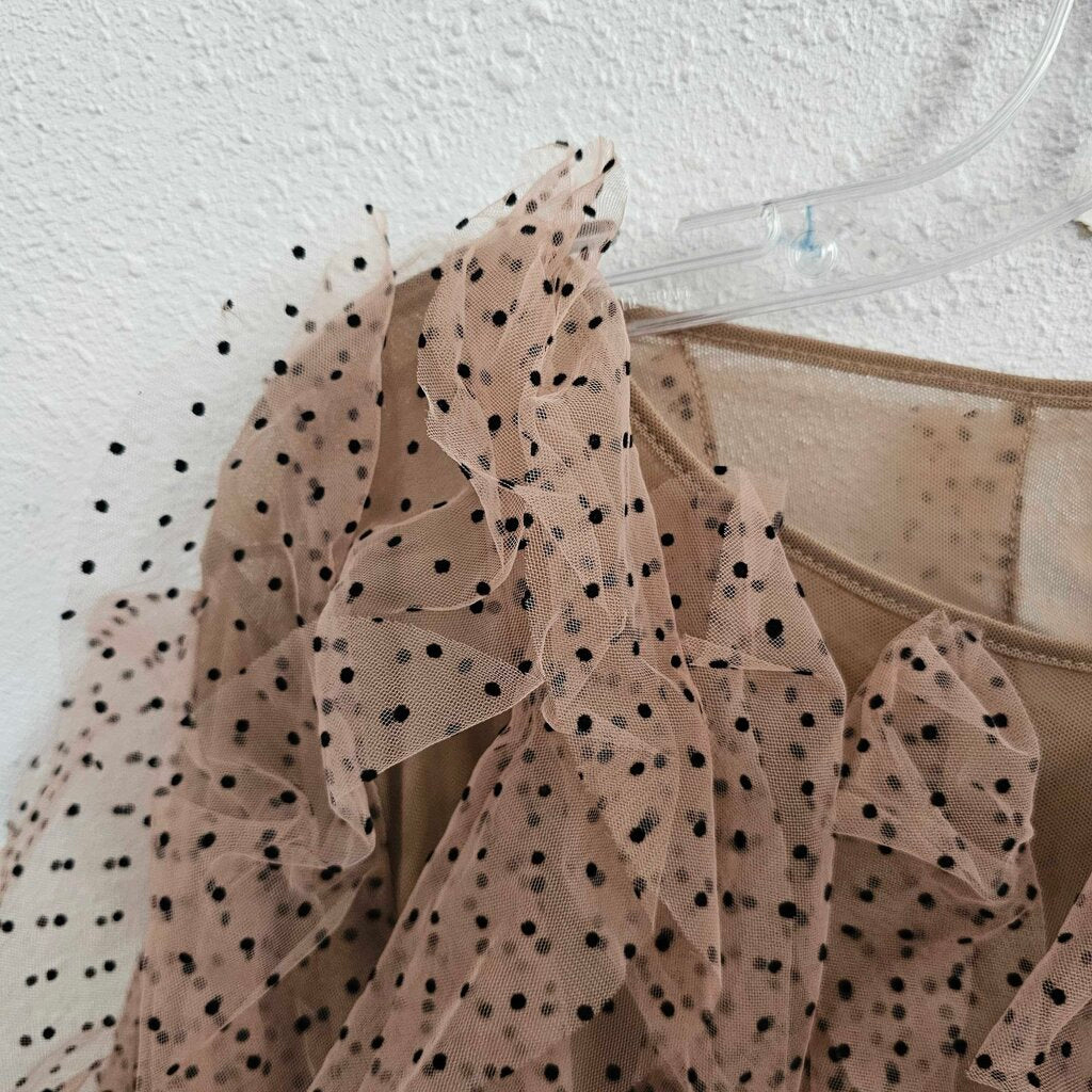 sheer polka dotruffle