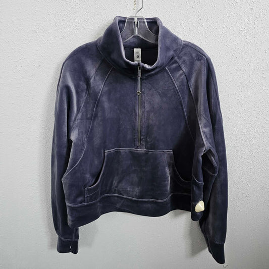 Half Zip Velvet Pullover