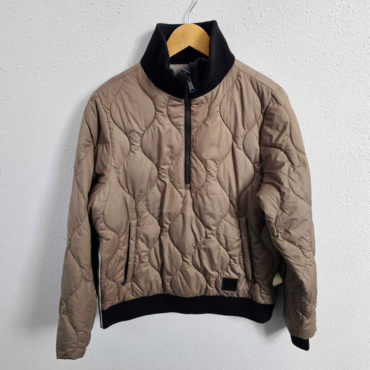 puffer half zip