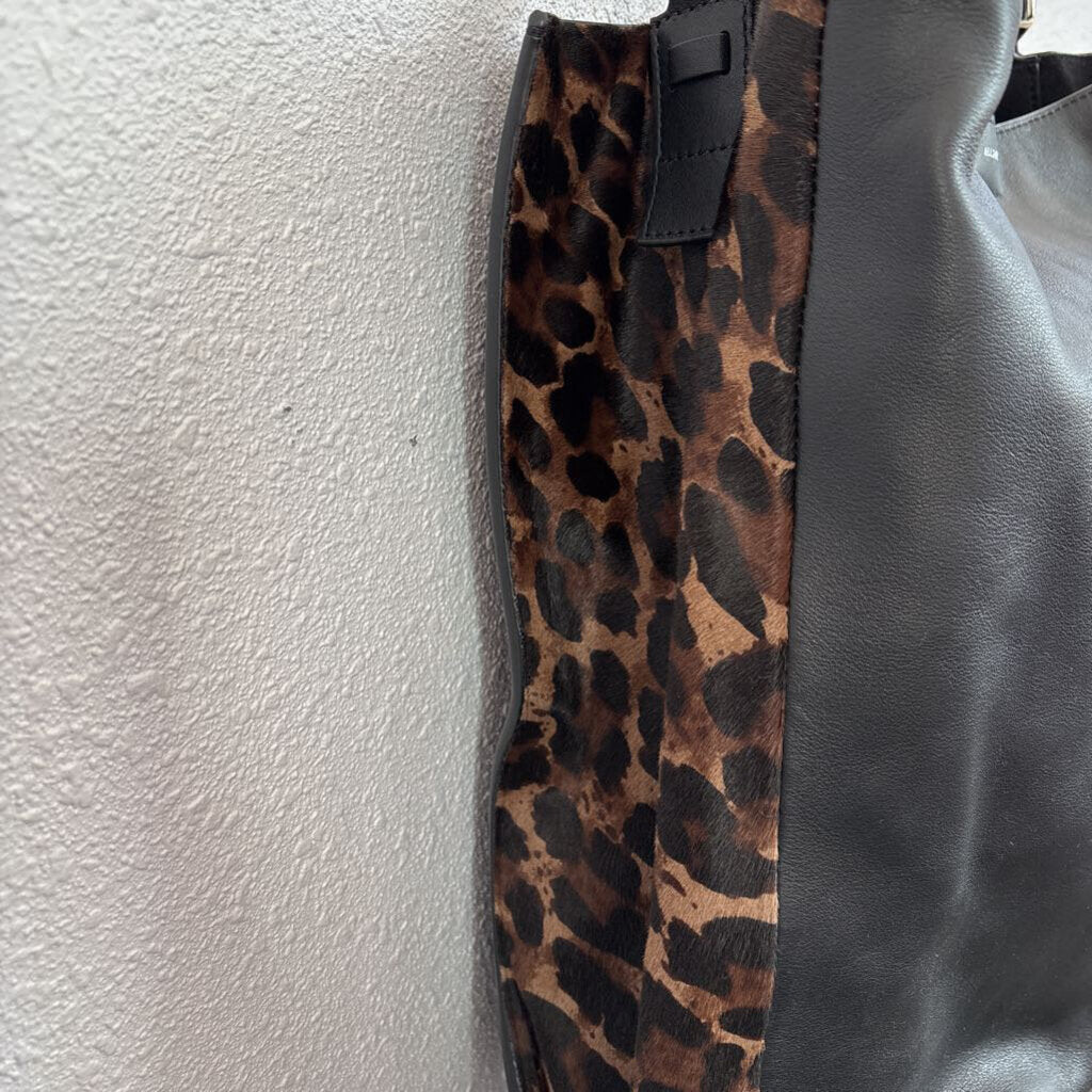 leather/leopard accents
