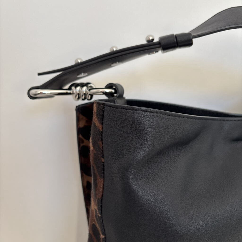 leather/leopard accents