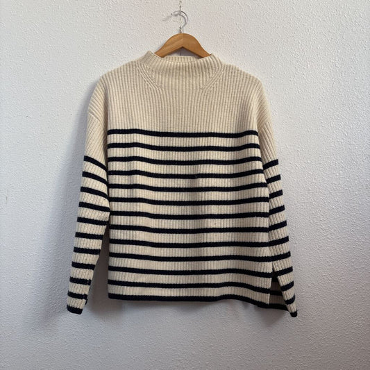 Stripe Mock Neck