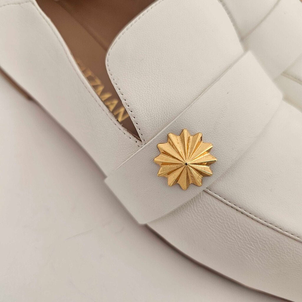 Leather with Gold Button