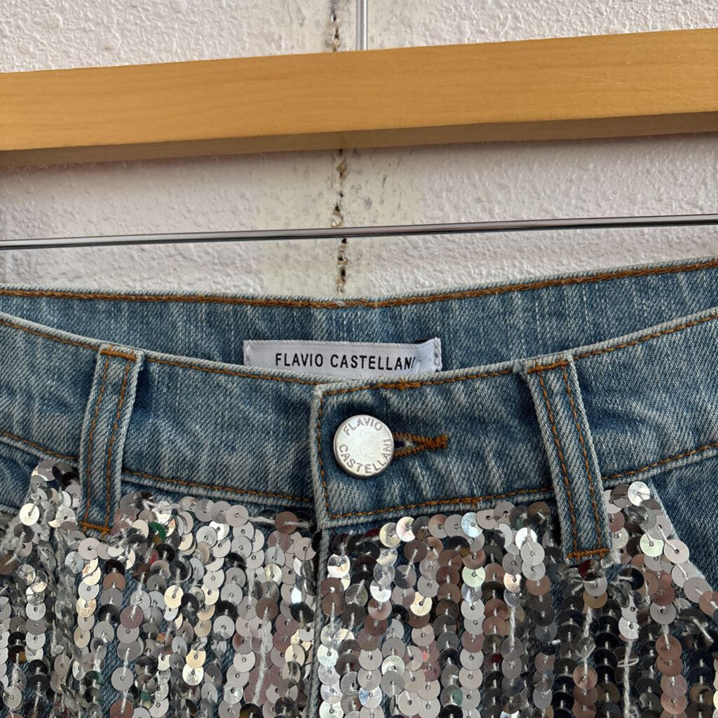 silver sequin