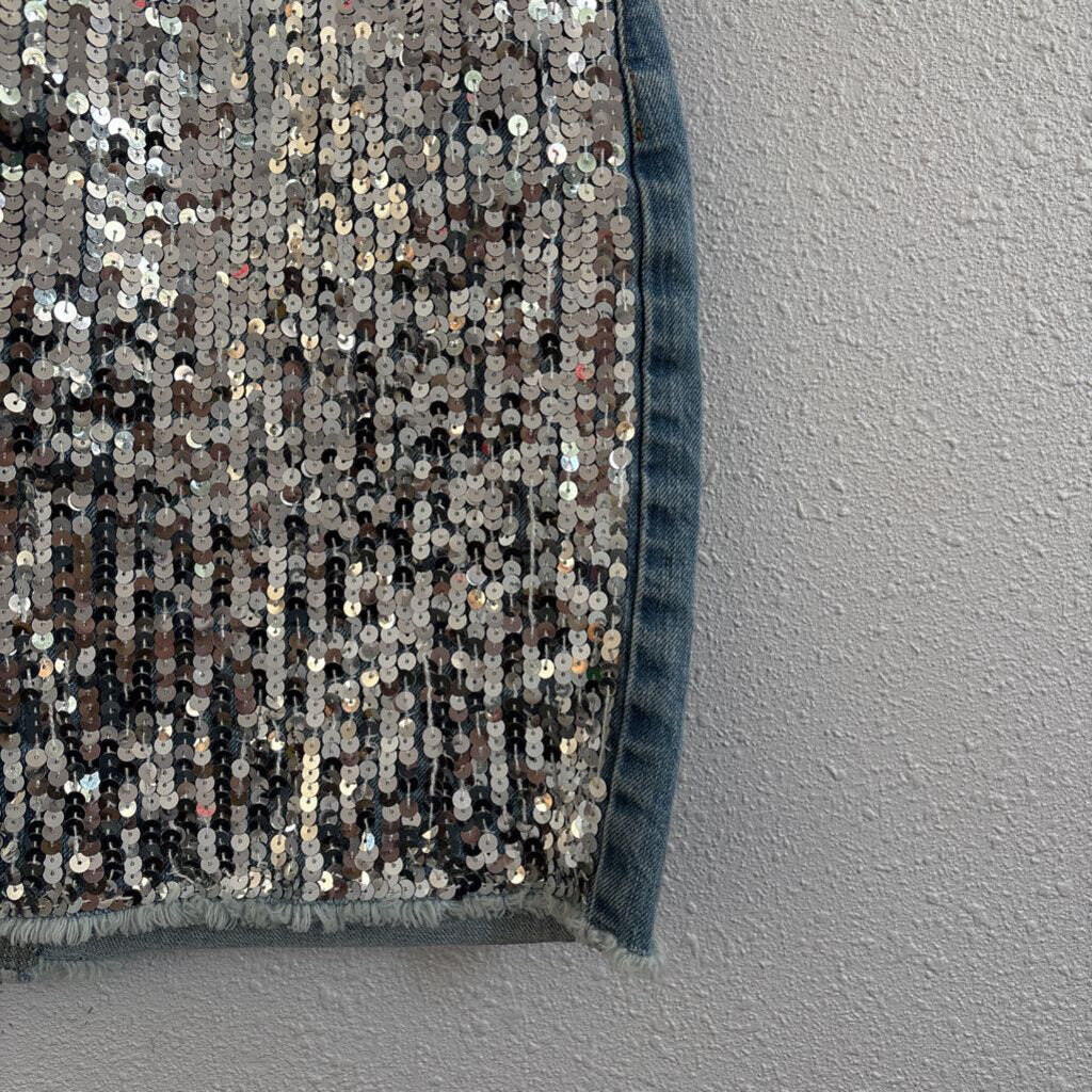 silver sequin