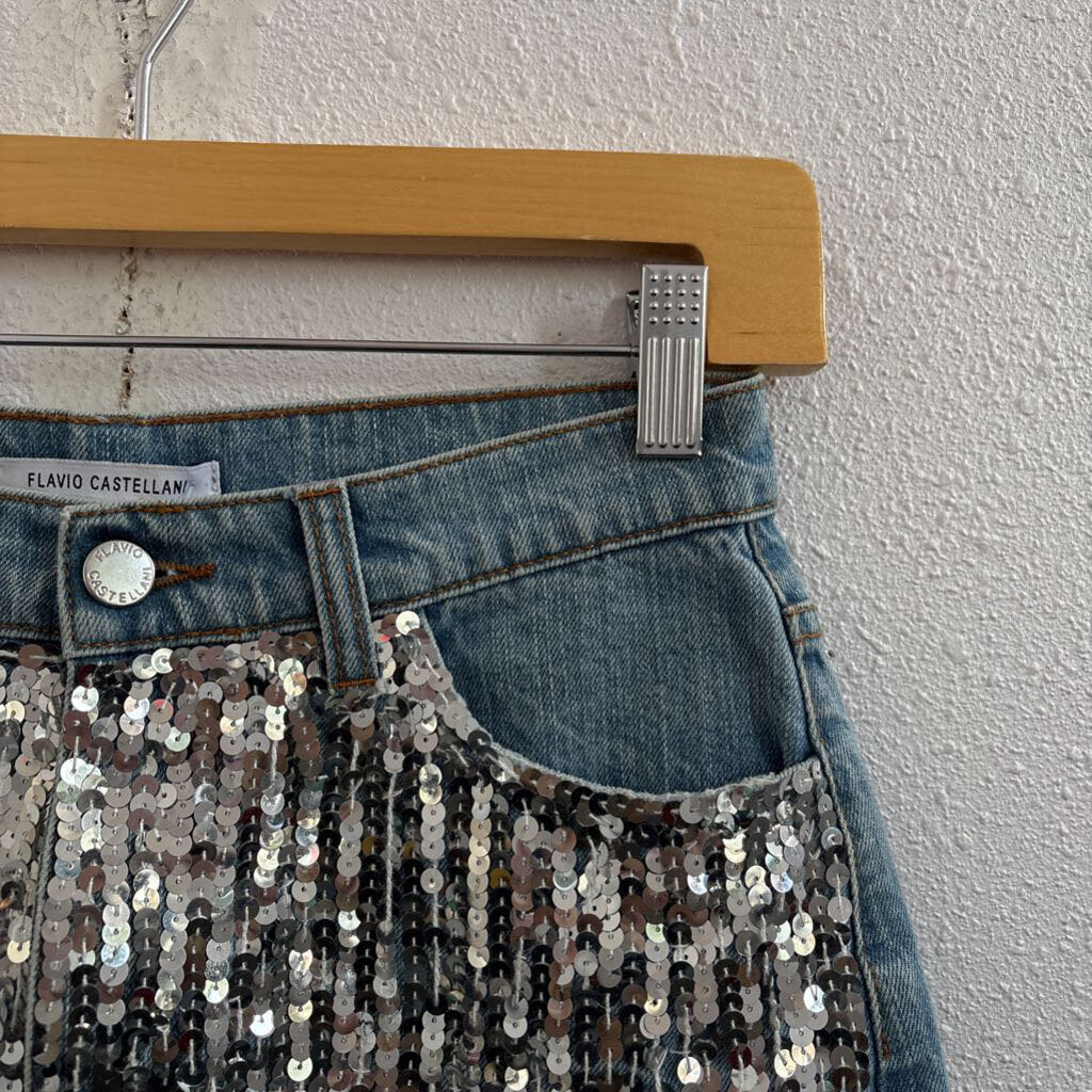 silver sequin