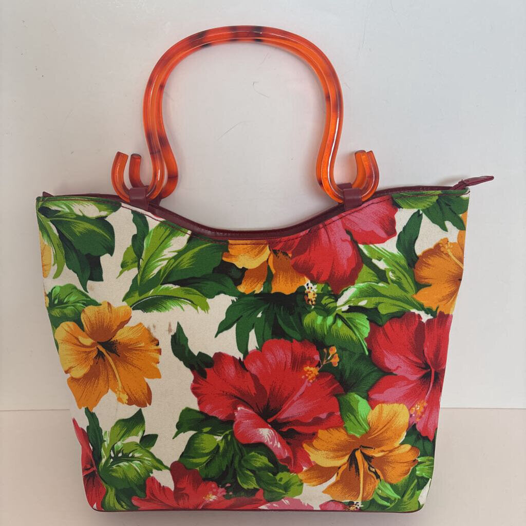 Lucite Handles Floral