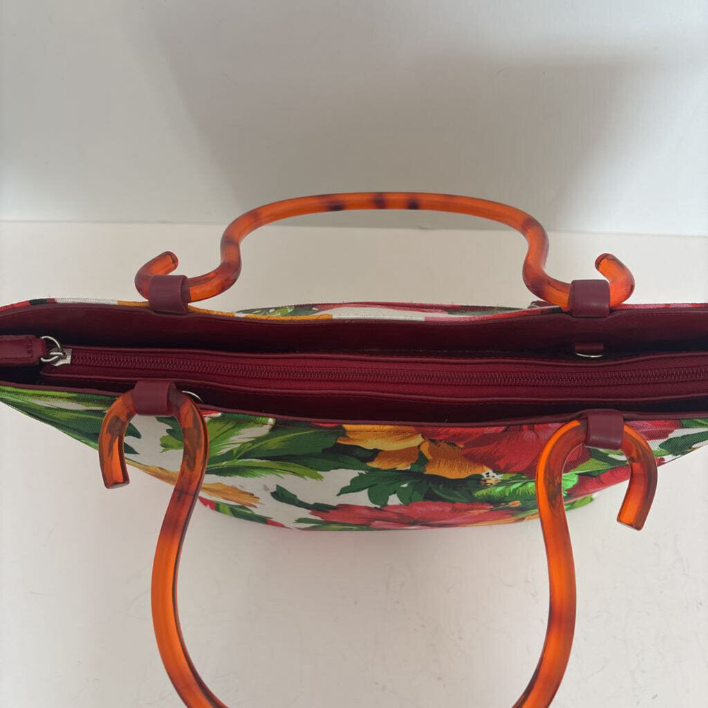 Lucite Handles Floral