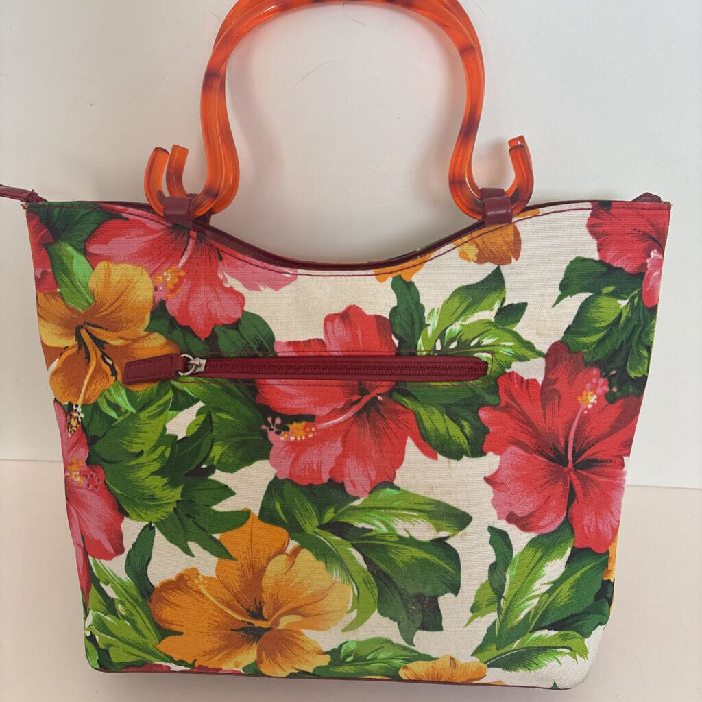 Lucite Handles Floral