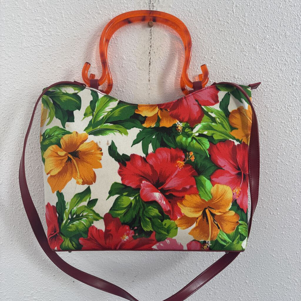 Lucite Handles Floral